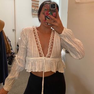 White long sleeve blouse